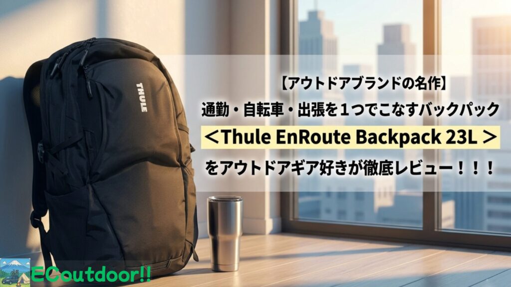 ECoが通勤で使っている、Thule EnRoute 23L