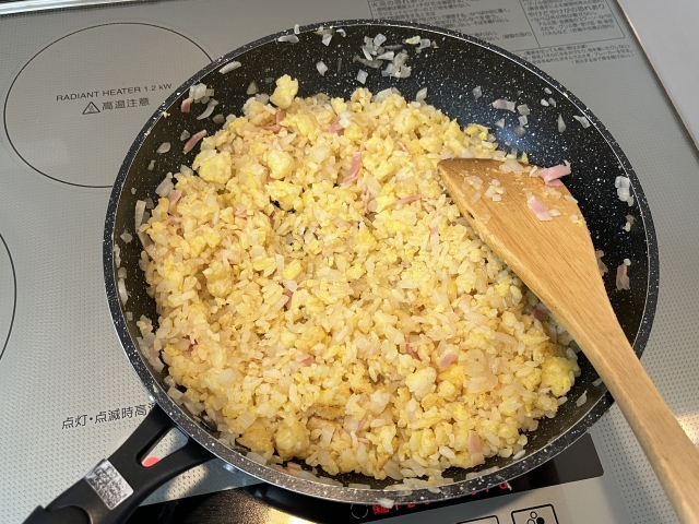 スキレットで作ったチャーハン