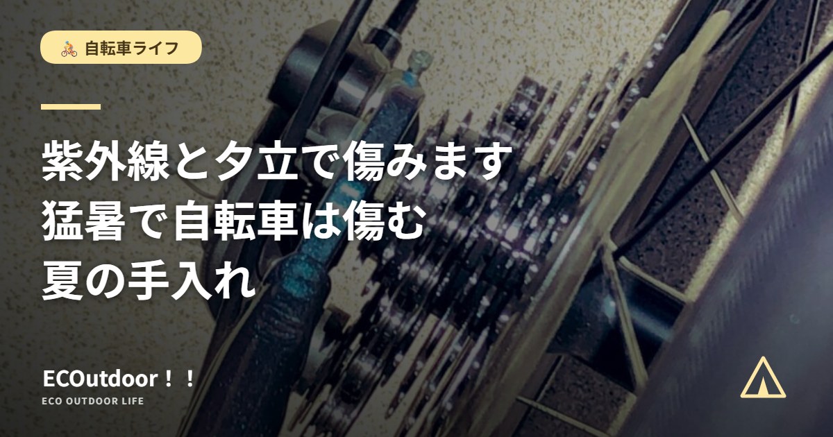 自転車のギアまわりの整備