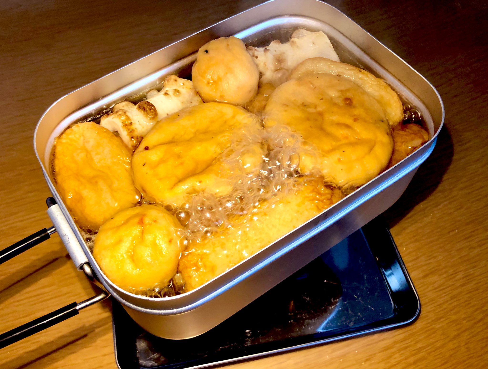 アルコールストーブとメスティンで作ったキャンプ飯