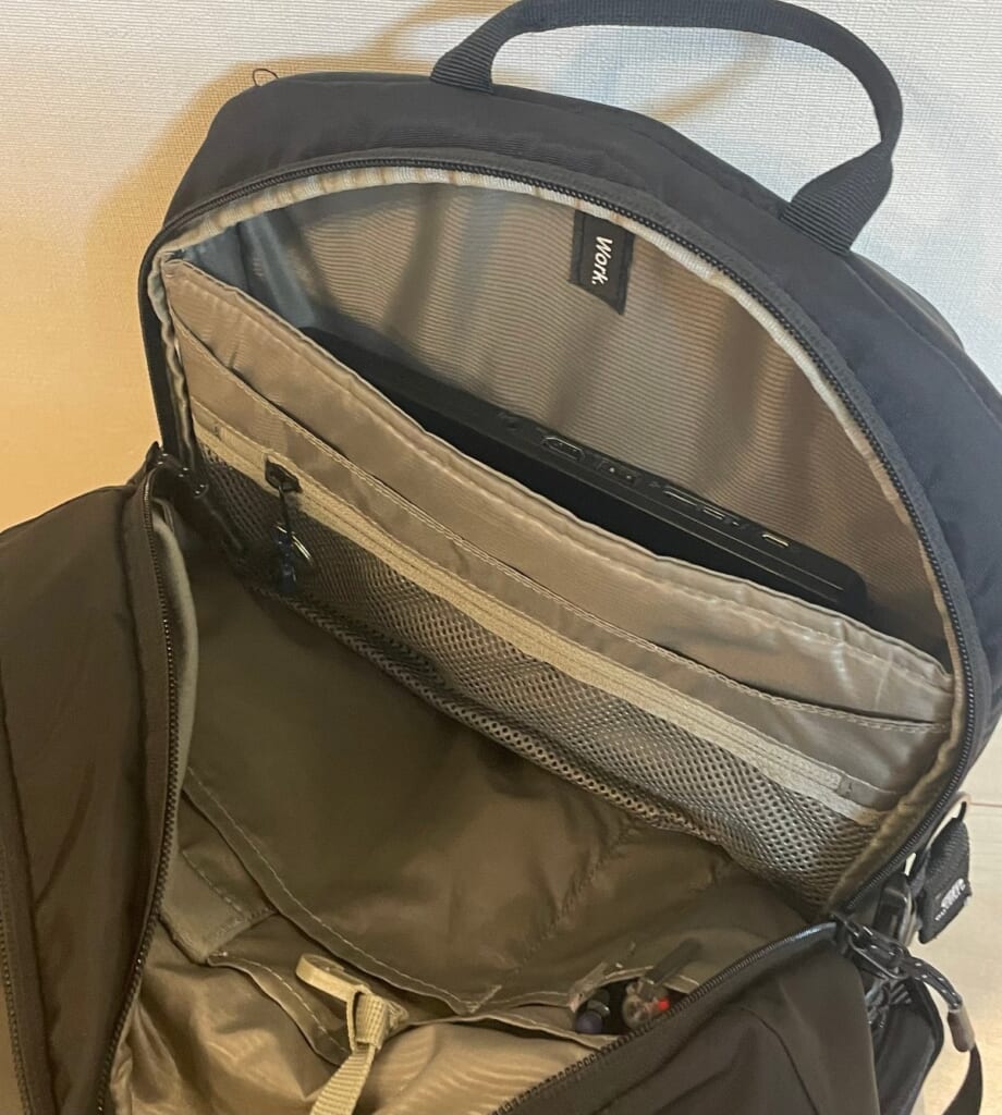ThuleのEnRouteの「Work.」側の収納